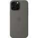 Оригинальный чехол Silicone Case with MagSafe для Apple iPhone 16 Pro Max (MYYV3) - Stone Gray (366356H). Фото 3 из 4