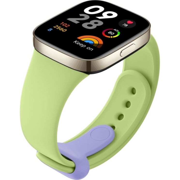 Оригинальный ремешок Silicone Strap для Xiaomi Redmi Watch 3 (BHR6938GL) - Lime Green: фото 3 из 4