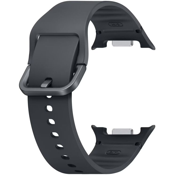 Оригінальний ремінець Sport (S/M) для Samsung Galaxy Watch 8 (40/44mm) / 8 Classic (ET-SNL32SBEGEU) - Graphite: фото 3 з 3