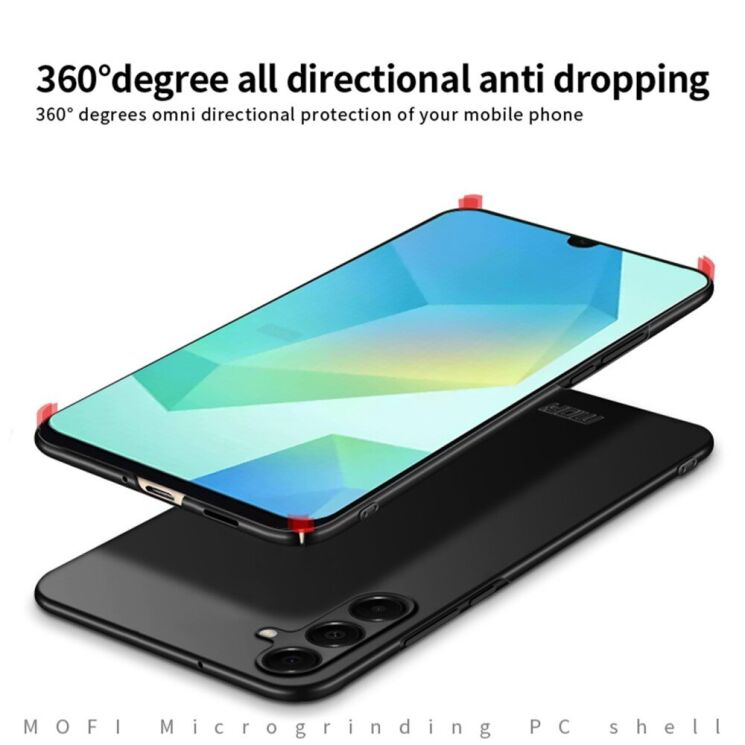 Пластиковый чехол MOFI Slim Shield для Samsung Galaxy A16 (A165) - Black: фото 7 из 9