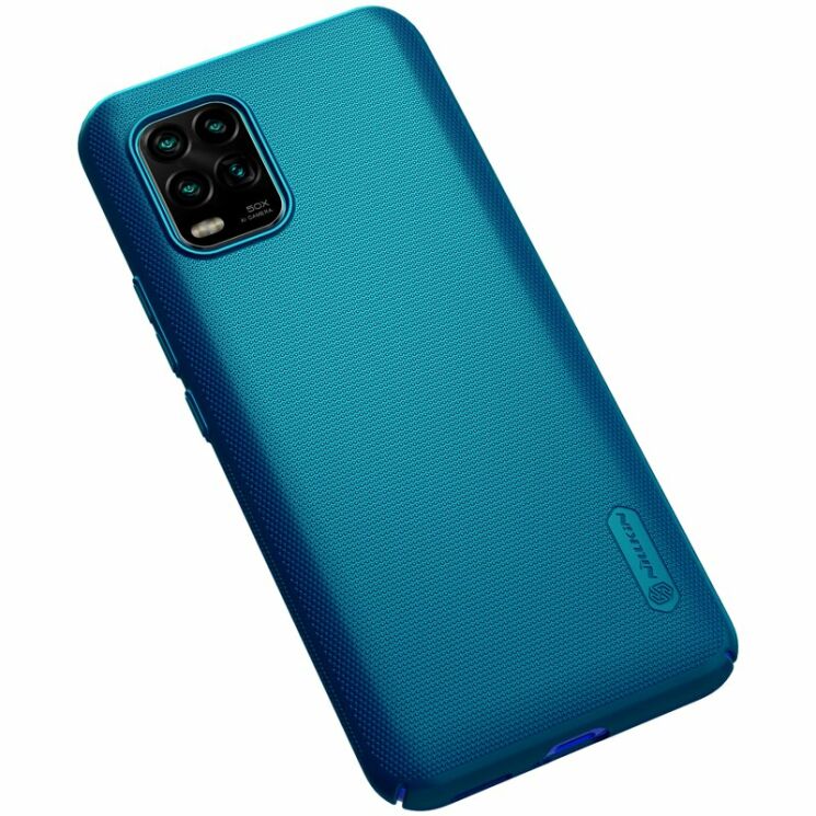 Пластиковый чехол NILLKIN Frosted Shield для Xiaomi Mi 10 Lite - Blue: фото 6 из 20