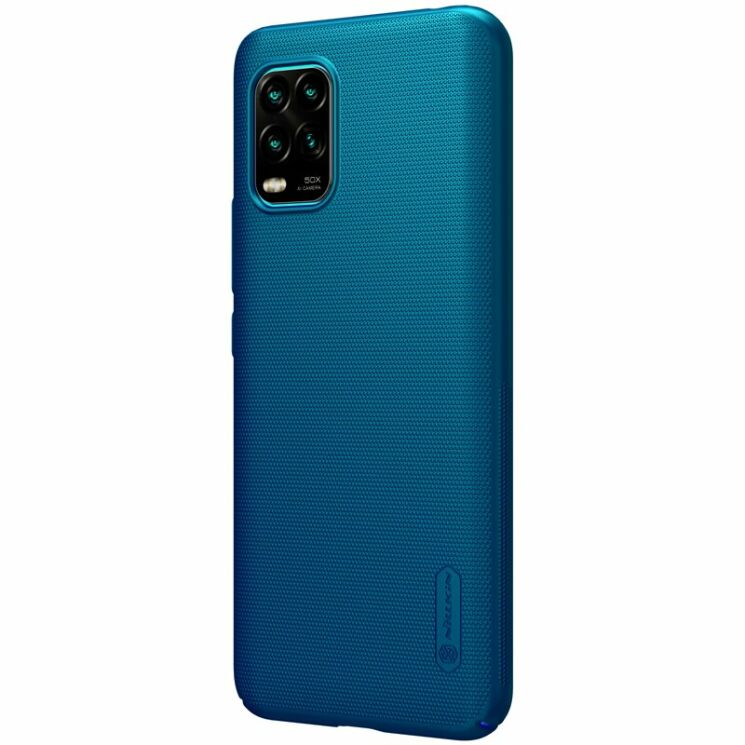 Пластиковый чехол NILLKIN Frosted Shield для Xiaomi Mi 10 Lite - Blue: фото 4 из 20