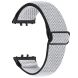 Ремінець Deexe Braided Strap для Samsung Galaxy Fit 3 - Black / White (349028BW). Фото 1 з 6