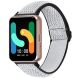 Ремінець Deexe Braided Strap для Samsung Galaxy Fit 3 - Black / White (349028BW). Фото 2 з 6