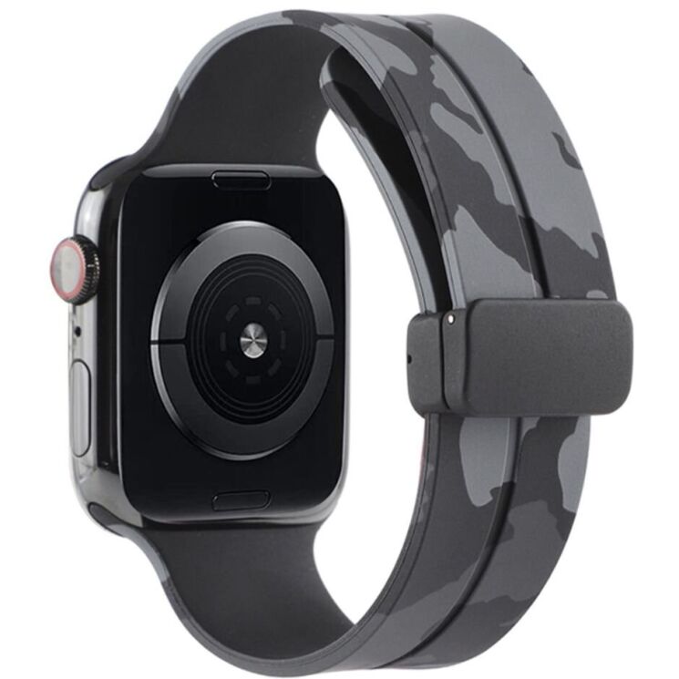 Ремешок Deexe Camo Silicone для Apple Watch 42 (Series 10) / 41 / 40 / SE 40 / 38 - Grey: фото 1 из 11