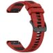 Ремешок Deexe Dual Color для часов с шириной крепления 22мм - Red / Black (271418RB). Фото 2 из 4