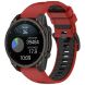 Ремешок Deexe Dual Color для часов с шириной крепления 22мм - Red / Black (271418RB). Фото 4 из 4