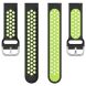 Ремешок Deexe Dual Color для Samsung Galaxy Watch 3 (45mm) - Black / Fluorescent Green (235311I). Фото 3 из 5