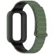 Ремешок Deexe Flexible Fit для Xiaomi Mi Smart Band 9 Active / Redmi Band 3 - Black / Green (371305BG). Фото 2 из 6