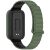 Ремешок Deexe Flexible Fit для Xiaomi Mi Smart Band 9 Active / Redmi Band 3 - Black / Green: фото 1 из 6