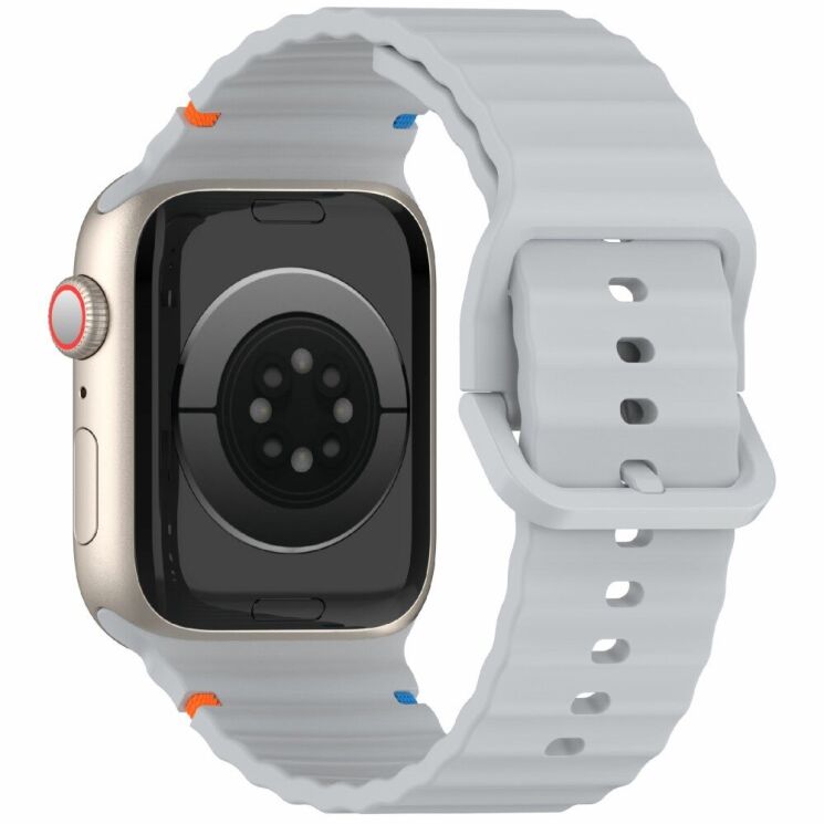 Ремінець Deexe Galaxy Strap для Apple Watch 42 (Series 10) / 41 / 40 / SE 40 / 38 - Grey: фото 1 з 7