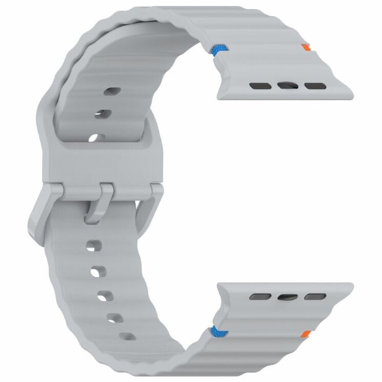 Ремінець Deexe Galaxy Strap для Apple Watch 42 (Series 10) / 41 / 40 / SE 40 / 38 - Grey: фото 4 з 7