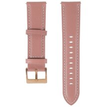 Ремінець Deexe Leather Strap для годинників з шириною кріплення 22мм - Rose Pink: фото 1 з 6