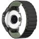 Ремешок Deexe Magnetic Band для часов Garmin c креплением Quick Fit 22mm - Black / Green (271417BG). Фото 1 из 5