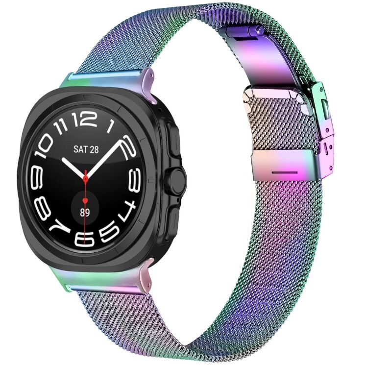 Ремінець Deexe Milanese Bracelet для Samsung Galaxy Watch 8 (40/44mm) / 8 Classic - Multicolor: фото 2 з 5