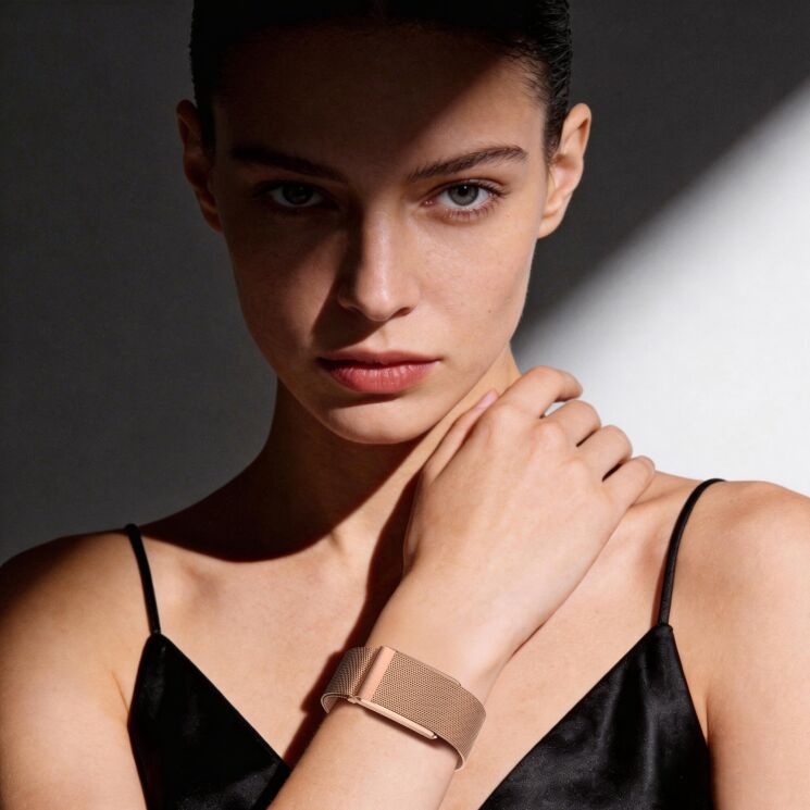 Ремінець Deexe Milanese Loop для WHOOP 5.0 - Silver (403107S) Ремінець Deexe Milanese Loop для WHOOP 5.0 - Silver: фото 4 з 5