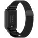 Ремешок Deexe Milanese Loop для Xiaomi Mi Smart Band 9 Active / Redmi Band 3 - Black (372401B). Фото 1 из 11