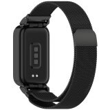 Ремешок Deexe Milanese Loop для Xiaomi Mi Smart Band 9 Active / Redmi Band 3 - Black: фото 1 из 11
