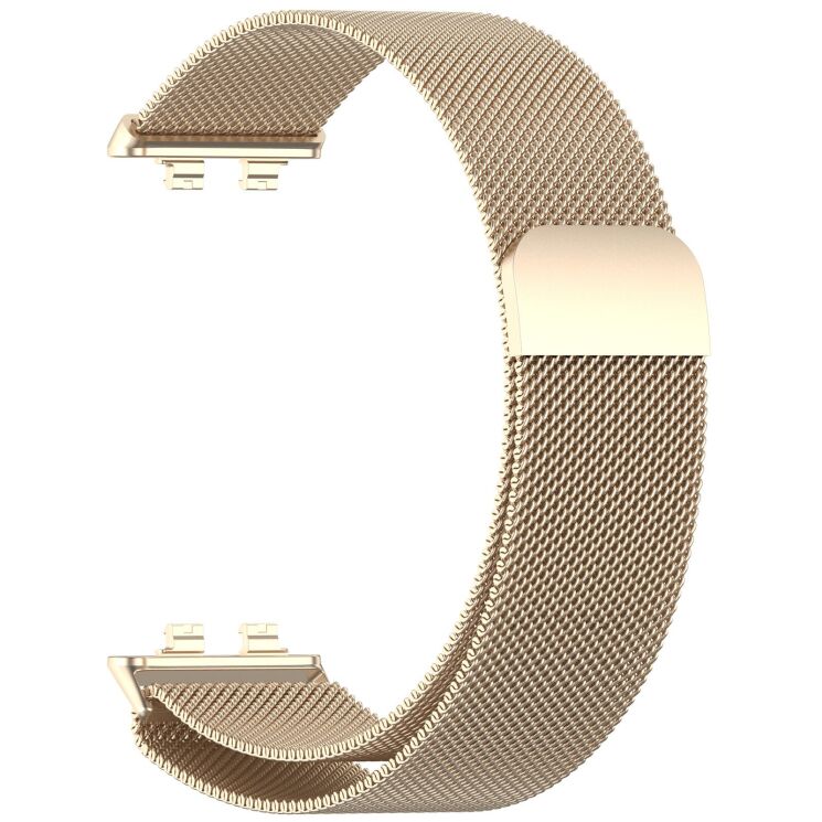 Ремешок Deexe Milanese Stainless Steel для Huawei Band 11 Pro / Band 11 - Champagne: фото 1 из 5