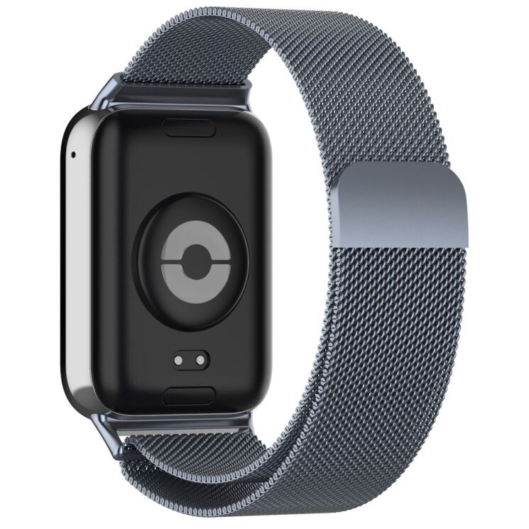 Ремешок Deexe Milanese Stainless Steel для Xiaomi Redmi Watch 4 / Mi Smart Band 8 Pro / Band 9 Pro - Space Grey: фото 1 из 12