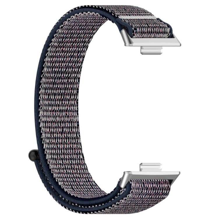 Ремінець Deexe Nylon Loop для Huawei Watch Fit 3 - Midnight Blue: фото 2 з 7