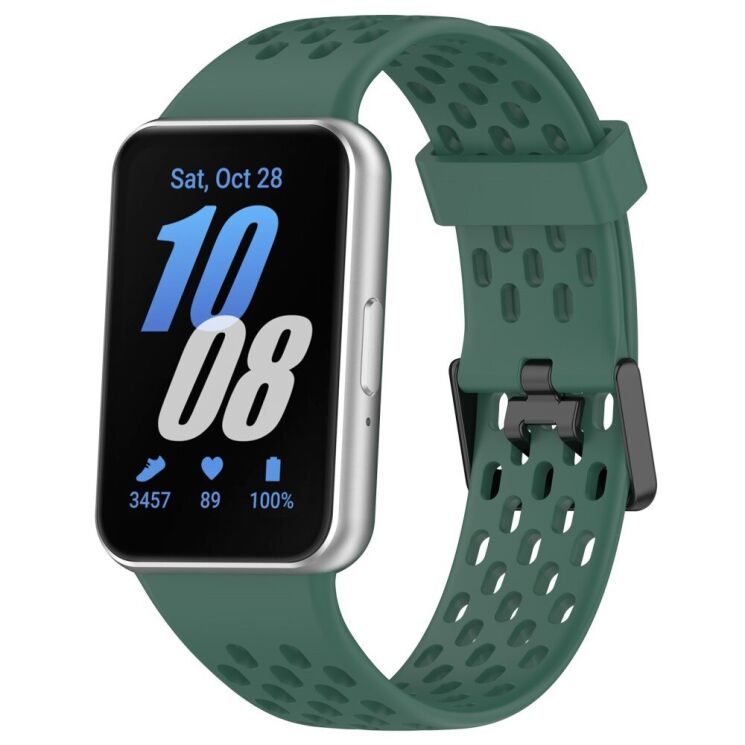 Ремешок Deexe Ocean Strap для Samsung Galaxy Fit 3 - Dark Green: фото 4 из 7