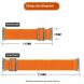 Ремешок Deexe Orbit Flex для Apple Watch 46 / 45 / 44 / SE 44 / 42 (Series 1-3) / Ultra / Ultra 2 - Orange (364505O). Фото 4 из 5