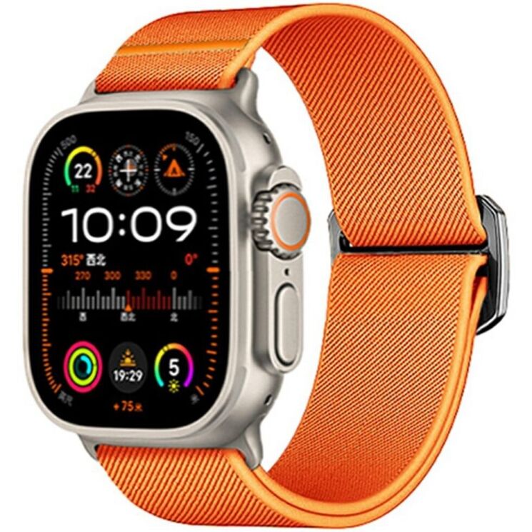Ремешок Deexe Orbit Flex для Apple Watch 46 / 45 / 44 / SE 44 / 42 (Series 1-3) / Ultra / Ultra 2 - Orange: фото 2 из 5