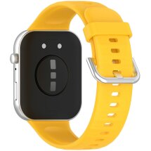 Ремінець Deexe Silicone Band для Huawei Watch Fit 3 / Fit 4 / Fit 4 Pro - Yellow: фото 1 з 10