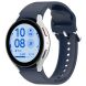 Ремешок Deexe Silicone Band для Samsung Galaxy Watch 4 / 4 Classic / 5 / 5 Pro / 6 / 6 Classic / 7 / FE - Midnight Blue (358119MB). Фото 2 из 8