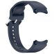 Ремешок Deexe Silicone Band для Samsung Galaxy Watch 4 / 4 Classic / 5 / 5 Pro / 6 / 6 Classic / 7 / FE - Midnight Blue (358119MB). Фото 4 из 8