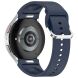 Ремешок Deexe Silicone Band для Samsung Galaxy Watch 4 / 4 Classic / 5 / 5 Pro / 6 / 6 Classic / 7 / FE - Midnight Blue (358119MB). Фото 1 из 8