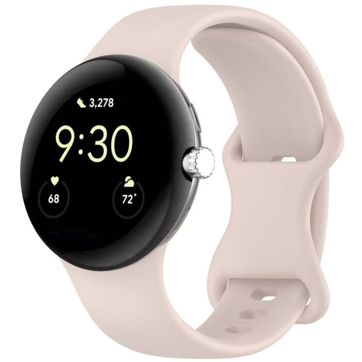 Ремешок Deexe Soft Touch для Google Pixel Watch 3 (45mm) - Pink: фото 4 из 5