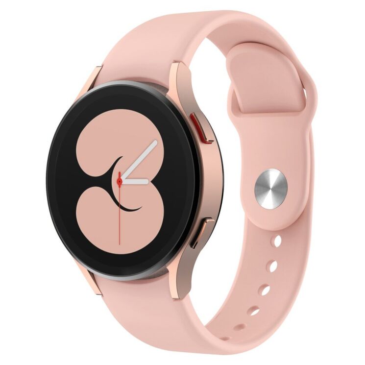 Ремешок Deexe Soft Touch для Samsung Galaxy Watch 5 (40/44mm) / 5 Pro (45mm) - Pink: фото 1 из 3