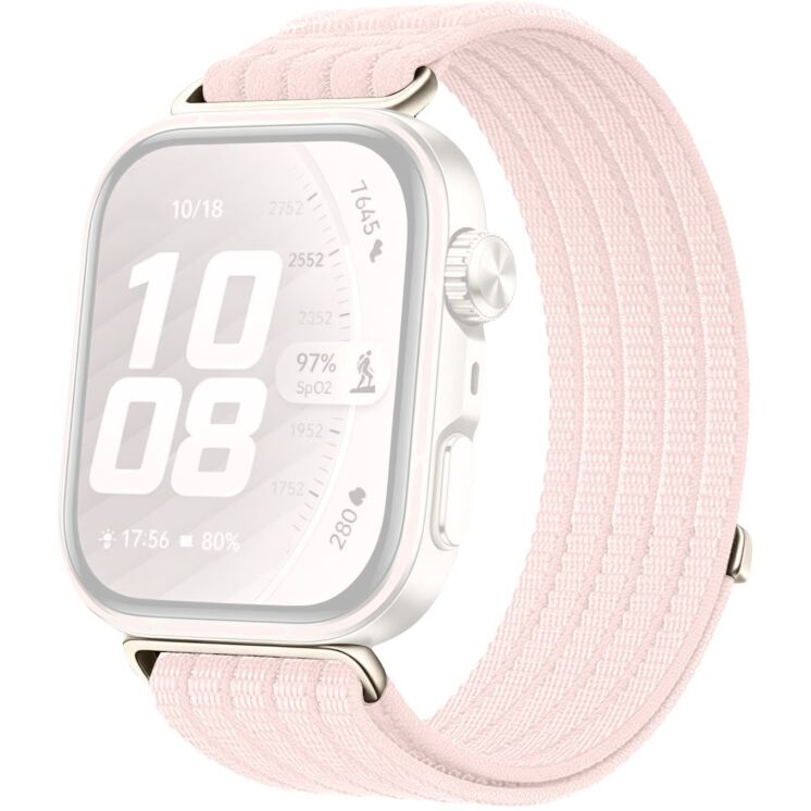 Ремешок Deexe Soft Weave для Huawei Watch Fit 4 Pro / Fit 4 / Fit 3 - Pink: фото 1 из 5