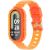 Ремешок Deexe Solid Color для Xiaomi Mi Smart Band 8 / 9 - Transparent Orange: фото 1 из 9