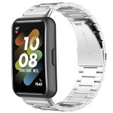 Ремешок Deexe Stainless Steel для Huawei Band 7 - Silver: фото 1 из 6