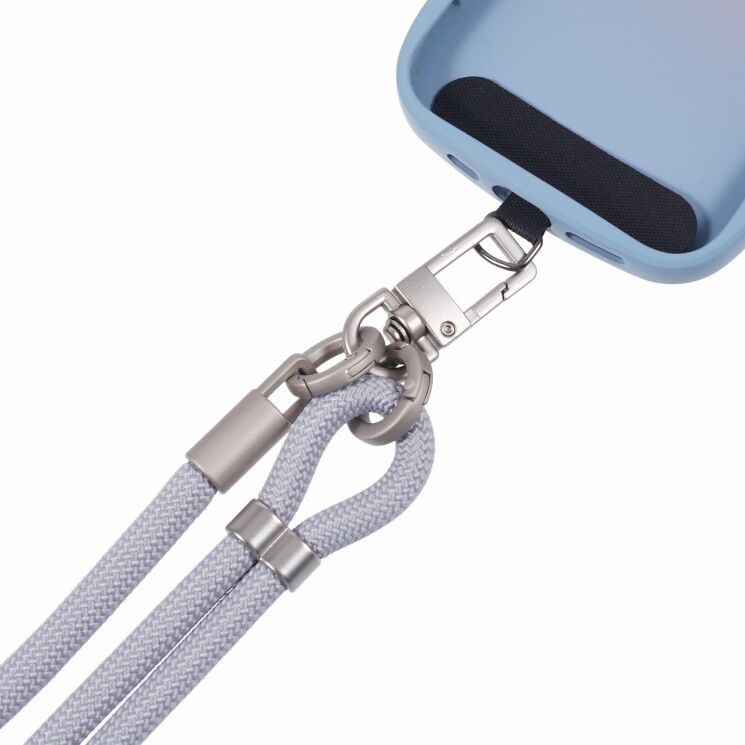 Ремінець для смартфона Deexe Crossbody Strap - Light Grey (983028LH) Ремінець для смартфона Deexe Crossbody Strap - Light Grey: фото 3 з 5