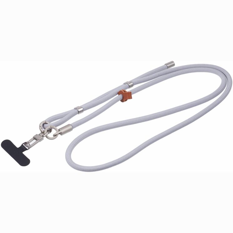 Ремінець для смартфона Deexe Crossbody Strap - Light Grey (983028LH) Ремінець для смартфона Deexe Crossbody Strap - Light Grey: фото 1 з 5