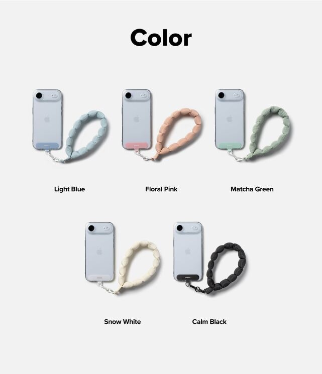 Ремінець для смартфона Ringke Holder Link Puffer (8800328813809) - Black: фото 11 з 14