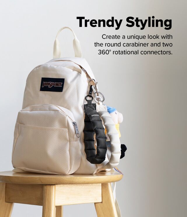 Ремінець для смартфона Ringke Holder Link Puffer (8800328813809) - Black: фото 5 з 14