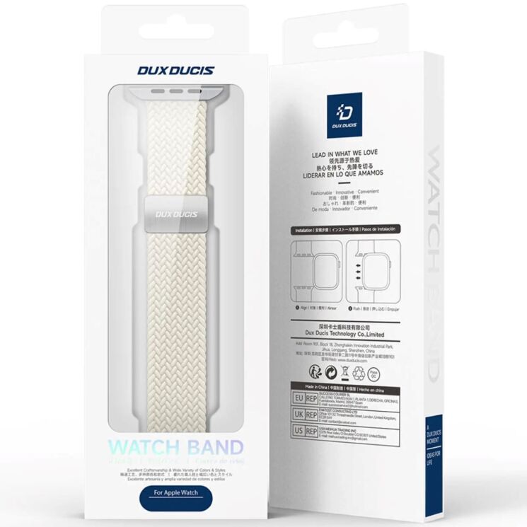 Ремешок Dux Ducis Mixture Ultra для Apple Watch 42 (Series 10/11) / 41 / 40 / SE 40 / 38 - Starlight: фото 3 из 8