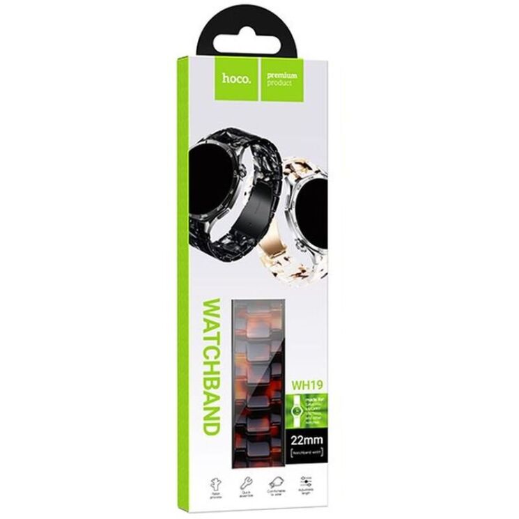 Ремінець Hoco WH19 для годинників з шириною кріплення 22мм - Tortoise Shell: фото 3 з 6