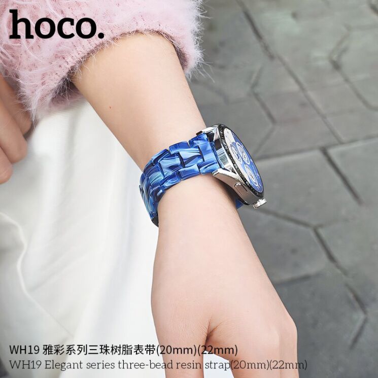 Ремінець Hoco WH19 для годинників з шириною кріплення 22мм - Tortoise Shell: фото 6 з 6