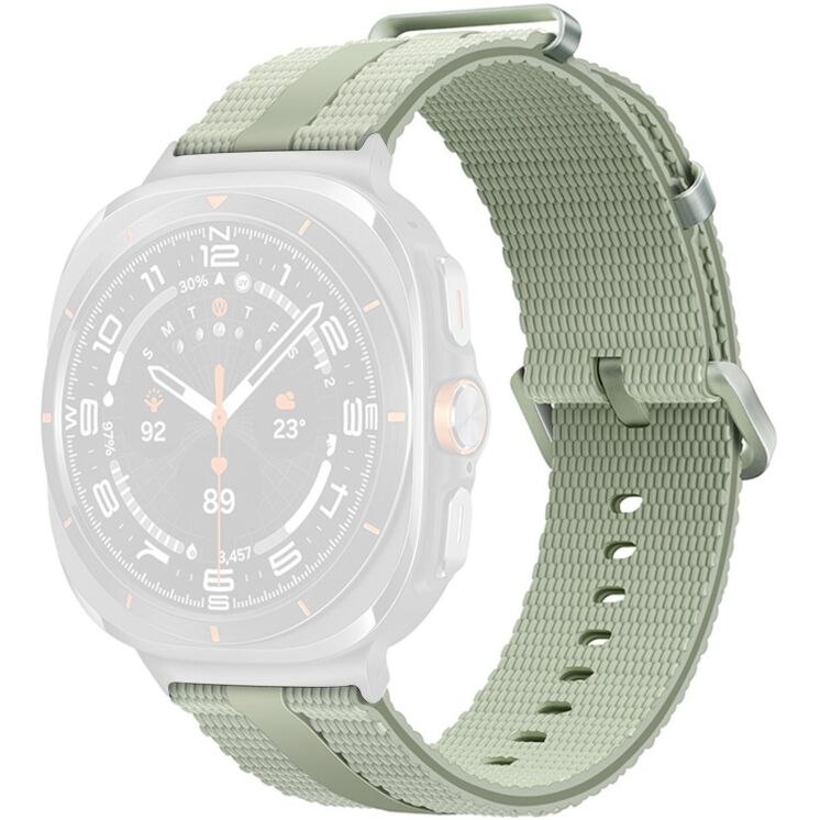Ремешок Reframe Sport Linear для Samsung Galaxy Watch Ultra (47mm) / Ultra (2025) - Grey / Green (358074HG) Ремешок Reframe Sport Linear для Samsung Galaxy Watch Ultra (47mm) / Ultra (2025) - Grey / Green: фото 1 из 5