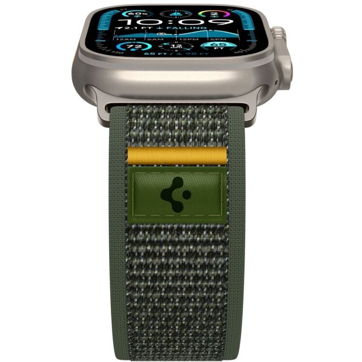 Ремінець Spigen (SGP) Athlex Air для Apple Watch 46 / 45 / 44 / SE 44 / Ultra / Ultra 2 (AMP09035) - Active Green: фото 7 з 17