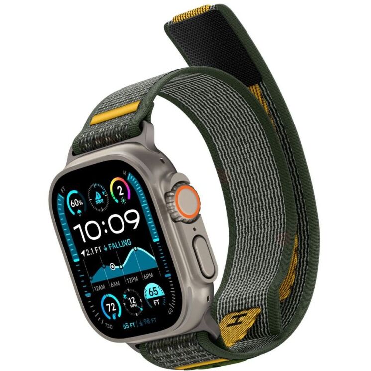 Ремінець Spigen (SGP) Athlex Air для Apple Watch 46 / 45 / 44 / SE 44 / Ultra / Ultra 2 (AMP09035) - Active Green: фото 3 з 17