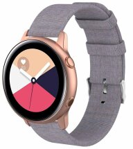 Ремінець UniCase Cloth Texture для Samsung Watch Active / Active 2 40mm / Active 2 44mm - Light Grey: фото 1 з 4