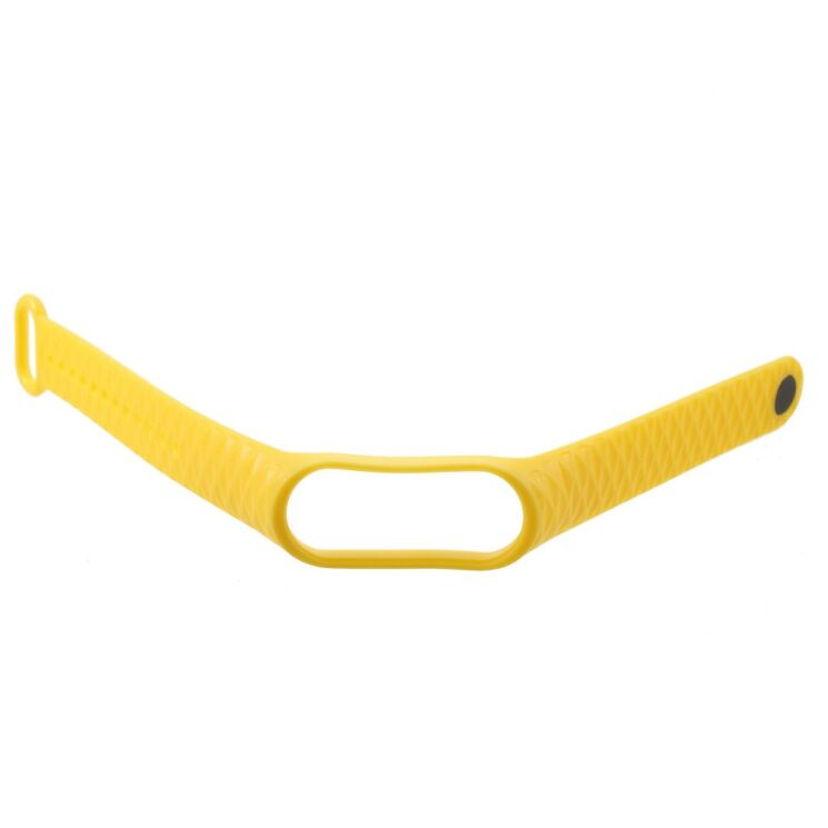 Ремінець UniCase Rhombus Texture для Xiaomi Mi Band 3 - Yellow: фото 4 з 5