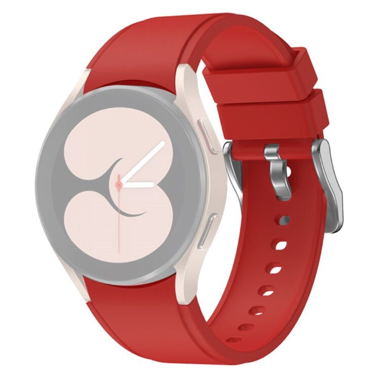 Ремешок UniCase Silicone Band для Samsung Galaxy Watch 4 Classic (46mm) / Watch 4 Classic (42mm) / Watch 4 (40mm) / Watch 4 (44mm) - Red: фото 2 из 7